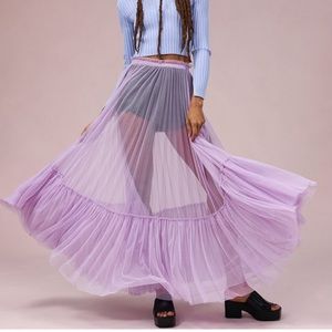 Anthropologie Geisha Designs Sheer Tulle Skirt